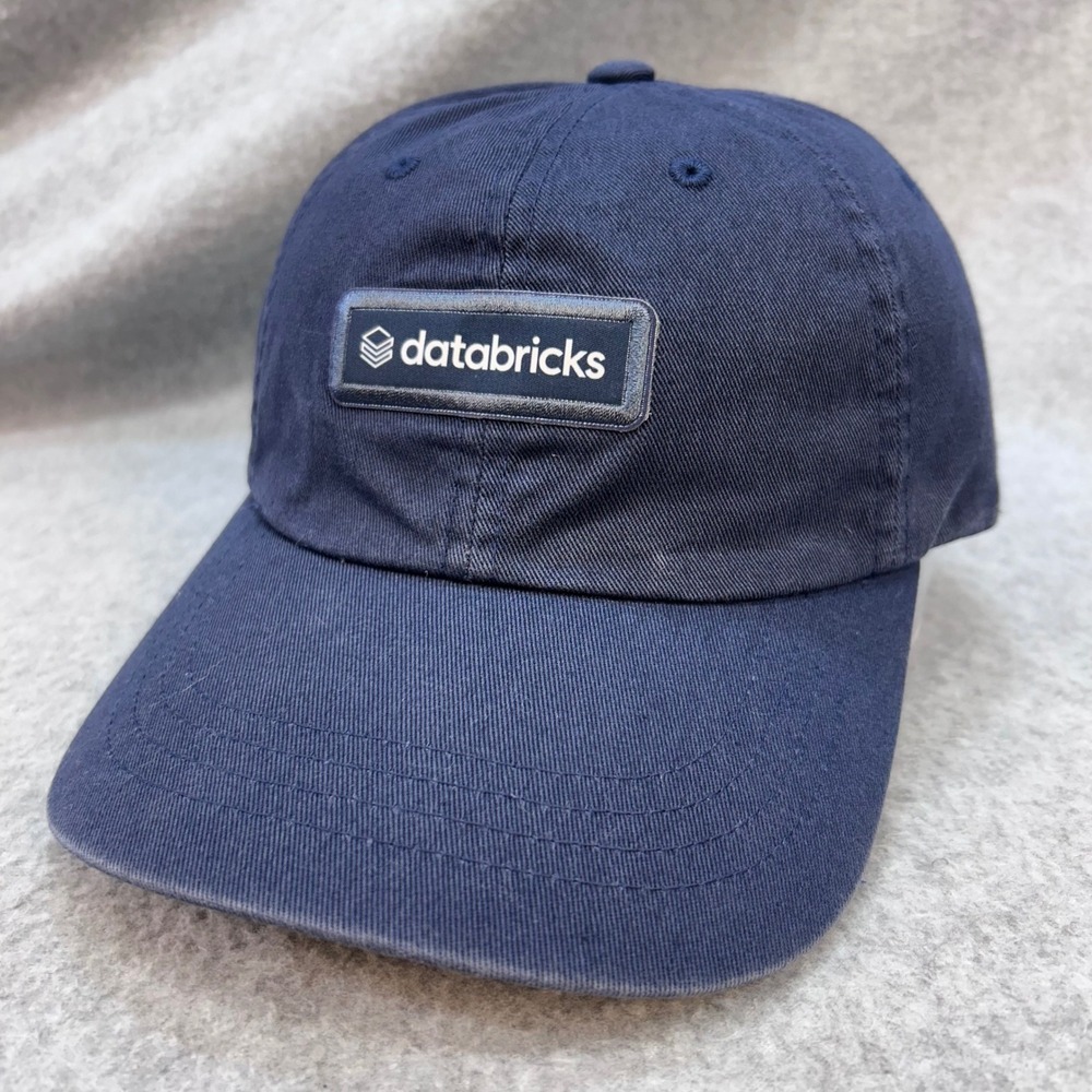 Databricks Logo Unisex Navy Blue Yupoong Hat Adjustable Cotton Tech Cap OSFM